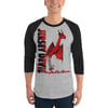 Jersey Devil 3/4 sleeve raglan shirt