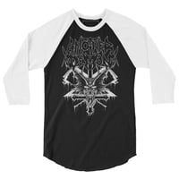 Demon Head 3/4 sleeve raglan shirt