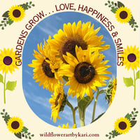 Image 3 of Sunflowers - Long Sleeved T-shirt- White