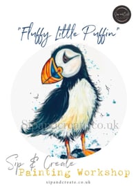Image 1 of “Puffins & Prosecco” Painting Workshop at Retford - Extra class