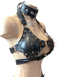 Image 4 of Black studded bralette 