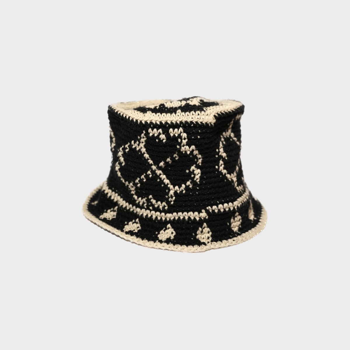 Image of Crochet Bucket Hat (Hearts) (S/M)