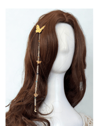 Image 1 of Festival Wings  Beaded Hair Clip