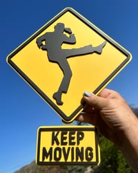 Image 1 of Dick Van Dyke-Keep Moving "Mini" Sign