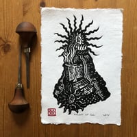Image 1 of Knight of Sol - Lino Print