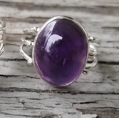 Image of Mystic - Amethyst Rings in Sterling Silver