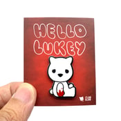 Image of Hello Lukey enamel pin