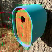 Image 2 of The Modern Teal Birdhouse