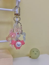 Image 3 of crab x seal clay keychain