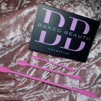Image 3 of PINK Cosmetic Spatula Set.