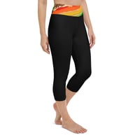 Image 2 of Rainbow Geode Capri Leggings