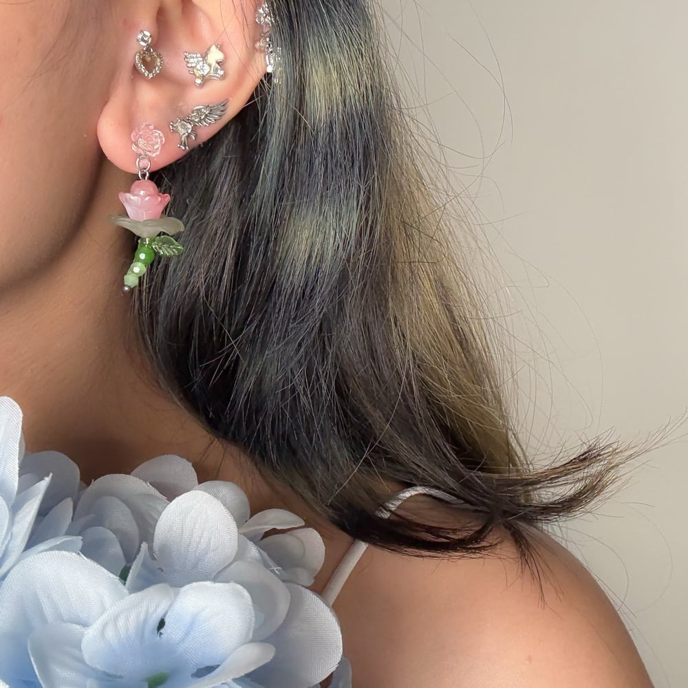 Image of Little Lotus Earrings