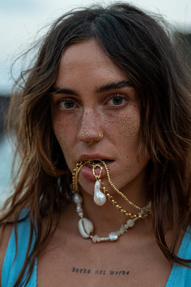 Image of Moonlit cowry necklace 