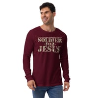 Image 5 of Soldier For Jesus Dark Unisex Long Sleeve Tee