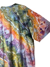 Image 6 of XXL Adult 100% Combed Cotton T-Shirt in Appalachian Sunset Geode Ice Dye 