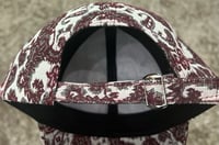 Image 2 of Red Paisley Baseball Hat Crown