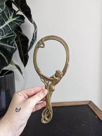 Image 1 of vintage art nouveau hand mirror