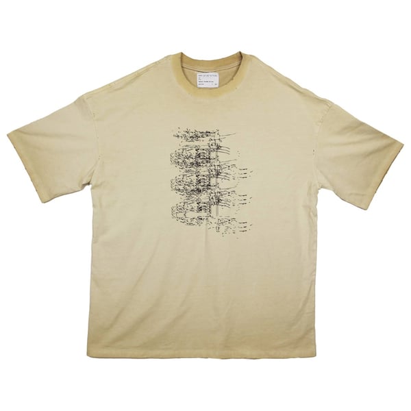 Image of ÒLĮNE - Distòry T-Shirt (Dirty Yellow)