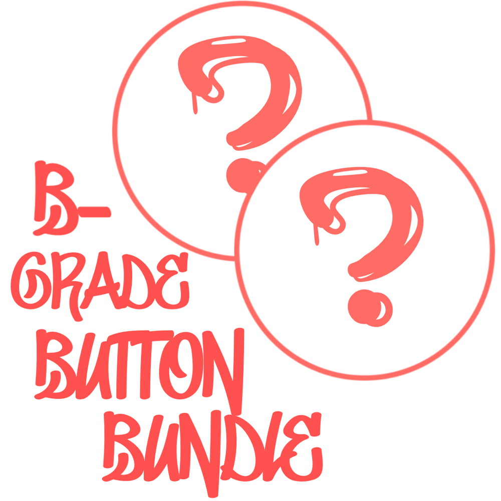Image of Random b grade buttons/badges bundle 