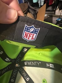 Image 6 of Seattle Seahawks New Era Neon Green Hat