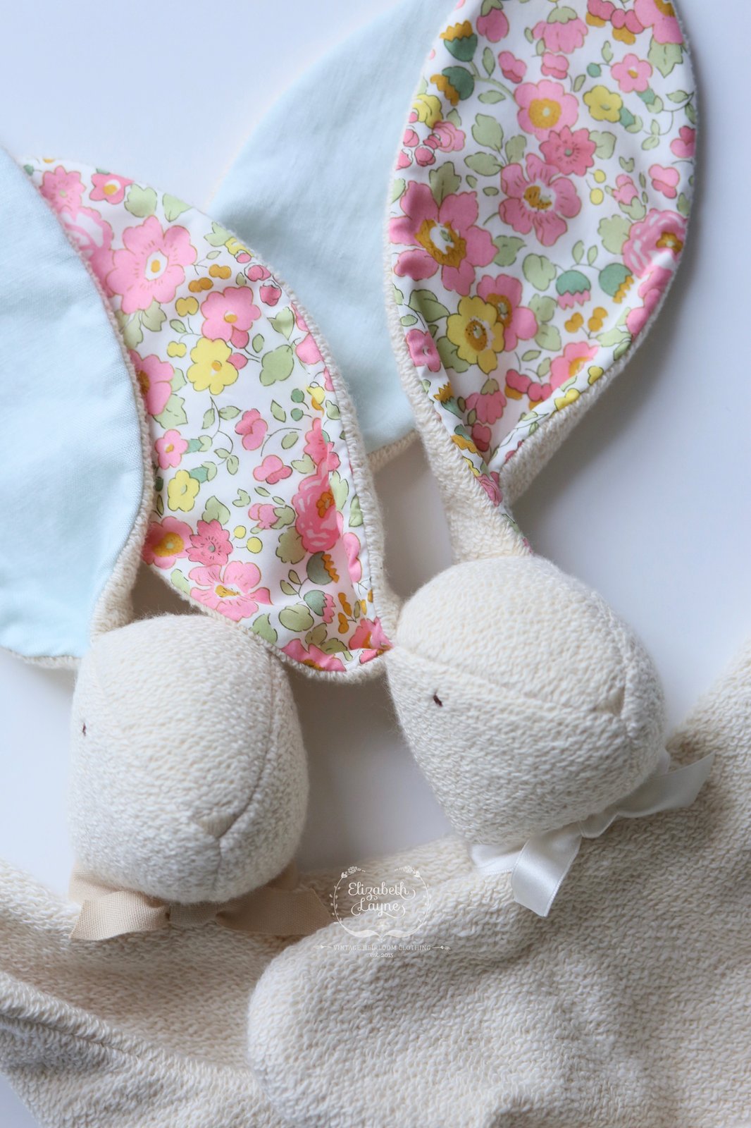 Elizabeth Layne Heirloom Liberty & Linen Keepsake Bunny