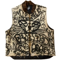 Image 3 of 1 OF 1 RIP MEEKA VINTAGE DISTRESSED CARHARTT VEST L