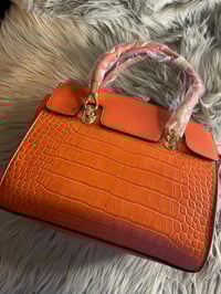 Image 1 of Orange Satchel Handbag