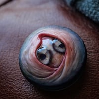 Image 16 of Custom Swappable Phone Grip for smartphones, double iris, reflective pupil, glow in the dark