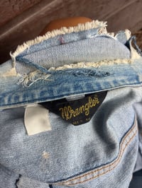 Image 6 of Rare 1970s Wrangler Denim Jacket with Honda Patch - Size Medium