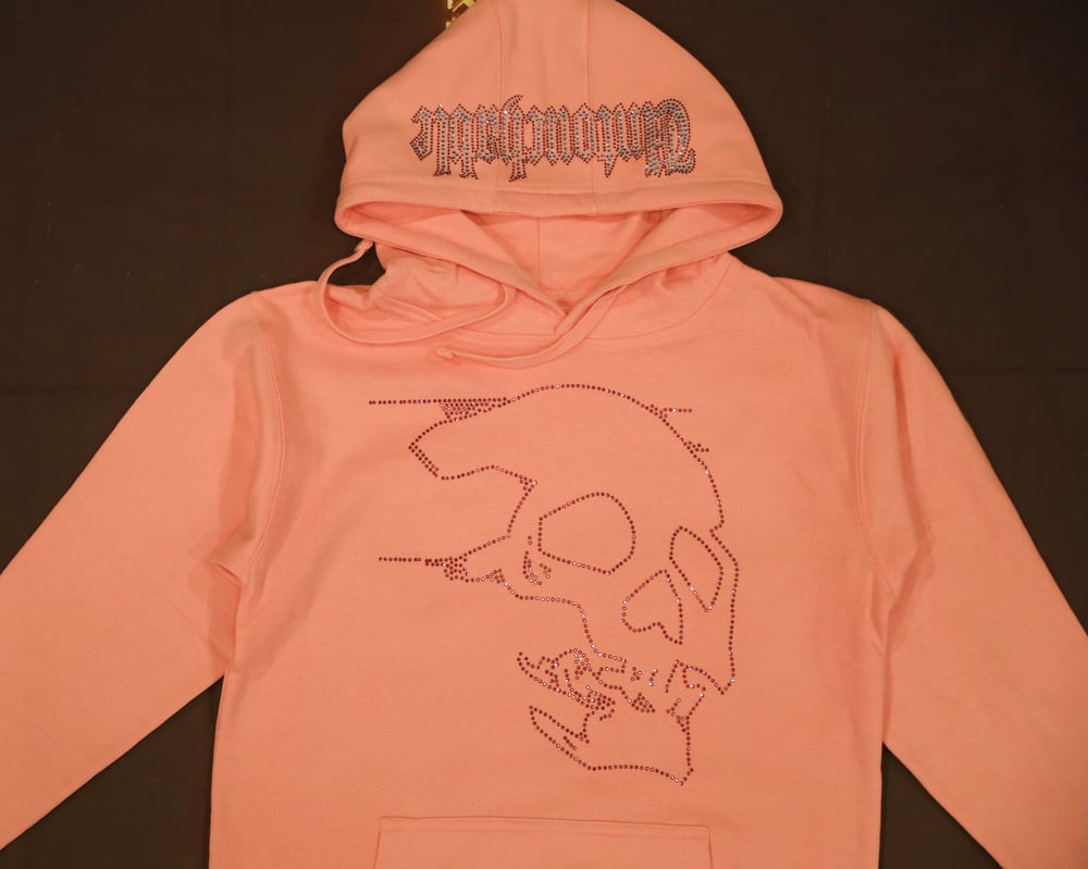 Image of Untouchable Lifestyle Skullgang hoodie pink 