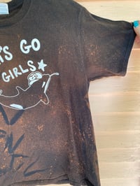 Image 3 of MEDIUM Lets Go Girls Orca Bleach Dye Shirt I1