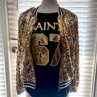 Image 1 of Game Day Sequin Bomber 
