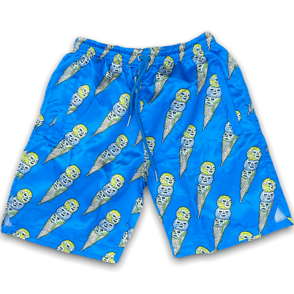 Image of 3 scoops blue shorts