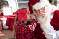 Image 3 of Vintage Red Truck Photos with Santa, the baby Kangaroo @ Crosswind Farm