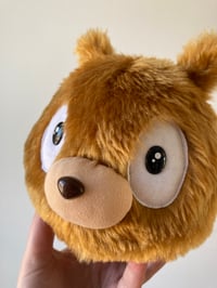 Image 2 of Honey brown Woff plushie from Hilda cartoon - made to order