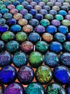1/2" diameter dichroic glass cabochons FREE SHIPPING