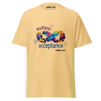 Image 3 of autism acceptance unisex classic tee