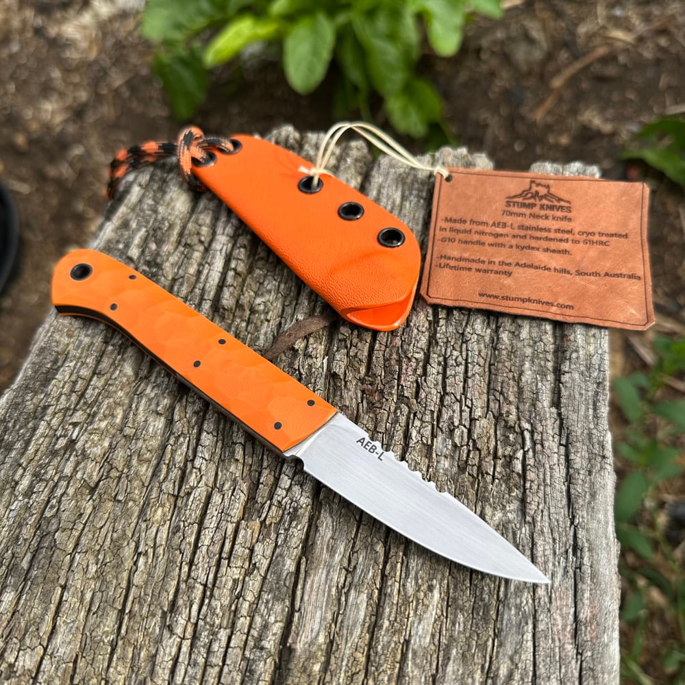 Image of 70mm neck knife G10 AEB-L