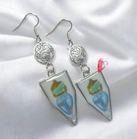 Image 1 of Denim Jeans Earrings