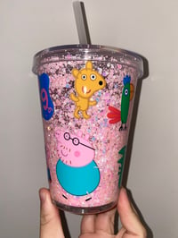 Image 3 of Peppa pig 12oz acrylic tumbler