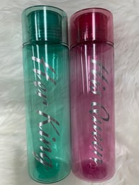 His Queen/Her King Water Bottle Set-Pink