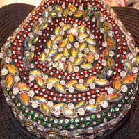 Image 5 of WESTERN COLLECTION: BLACK JEWELS BLING HAT