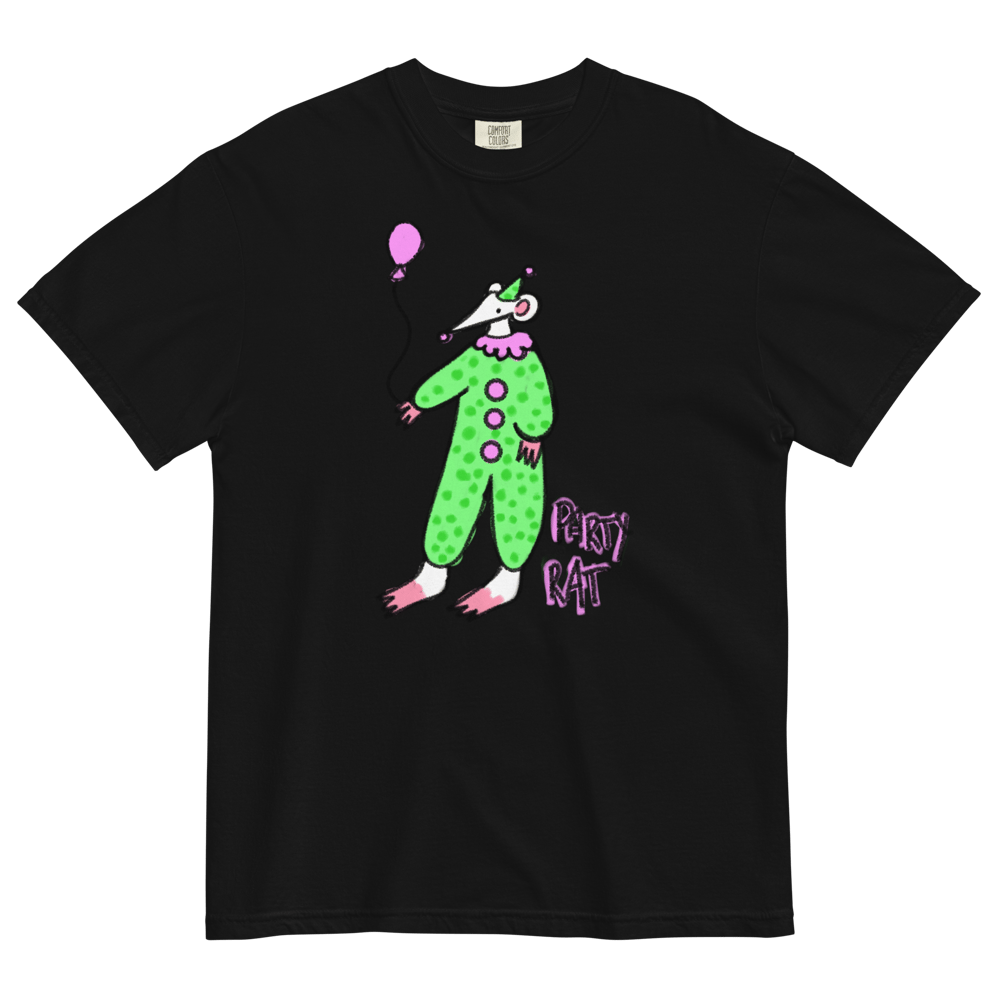 GREEN PARTY RAT UNISEX HEAVYWEIGHT TSHRT