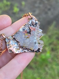 Image 6 of Electroformed Vera Cruz Amethyst cluster necklace