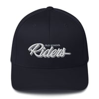 Image 1 of OLD SCHOOL RIDERS LOGO FLEXFIT HAT