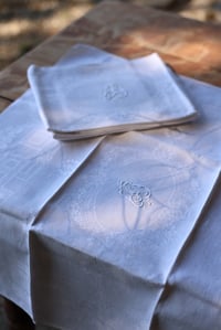 Image 8 of 3  Servietten, Jugendstil mit tollem Monogram