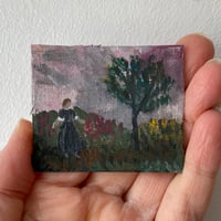 In the garden at dusk