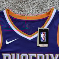 Image 3 of NIKE DRI FIT NBA PHOENIX SUNS DEVIN BOOKER ICON EDITION 2022/23 SWINGMAN JERSEY MENS SIZE LARGE NEW