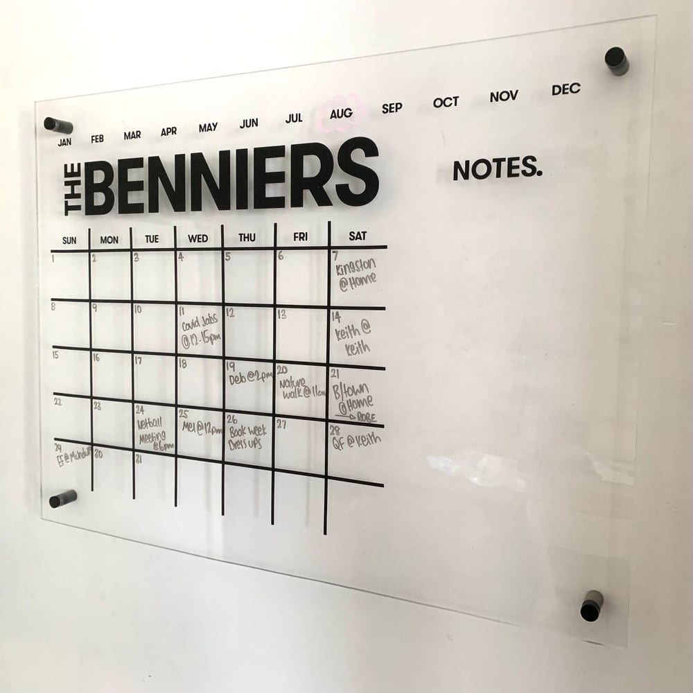 A2 Acrylic Wall Planner