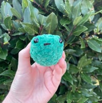 Image 1 of mini frog plushie 